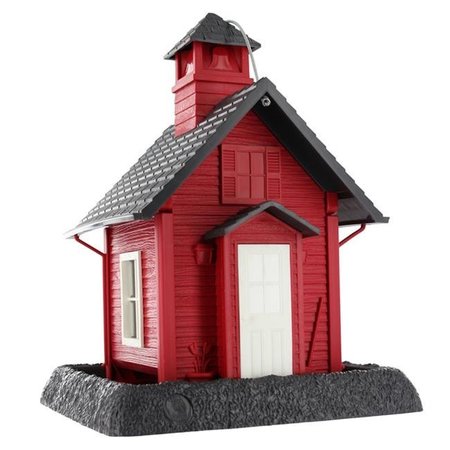 PETPATH Lil Red School House Village Collection Bird Feeder PE13702